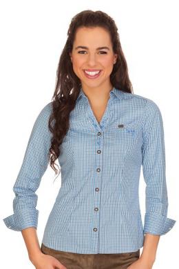 Spieth & Wensky Trachtenbluse - GEISINGEN, Blau, 40