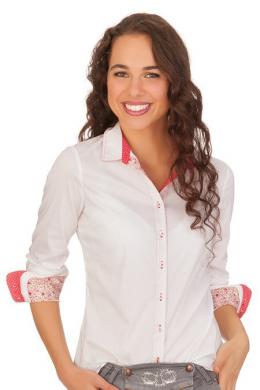 Spieth & Wensky Trachtenbluse - GEISLING, Rot, 34