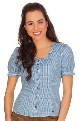 Spieth & Wensky Trachtenbluse - GRAFENAU, Blau, 44