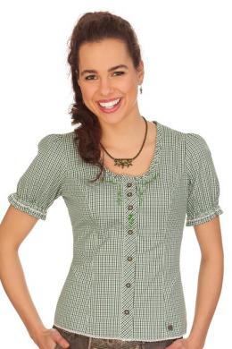 Spieth & Wensky Trachtenbluse - GRAFENAU, Grün, 50