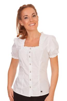 Spieth & Wensky Trachtenbluse - KABARETT, Weiß, 32