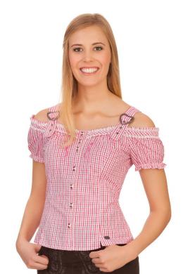 Spieth & Wensky Trachtenbluse - KARIBIK, Fuchsia, 42