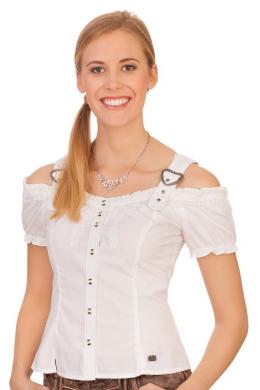 Spieth & Wensky Trachtenbluse - KUWAIT, Weiß, 42