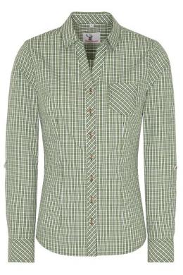 Spieth & Wensky Trachtenbluse - NECKAR, Grün, 52