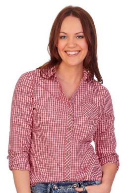 Spieth & Wensky Trachtenbluse - NECKAR, Rot, 34