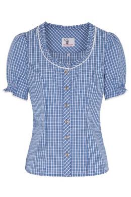 Spieth & Wensky Trachtenbluse - NEUMÜHL, Blau, 44