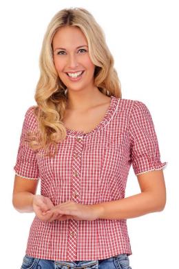 Spieth & Wensky Trachtenbluse - NEUMÜHL, Rot, 48