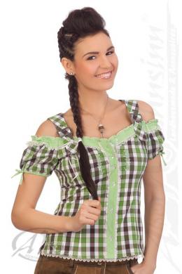 Spieth & Wensky Trachtenbluse, Oliv, 44
