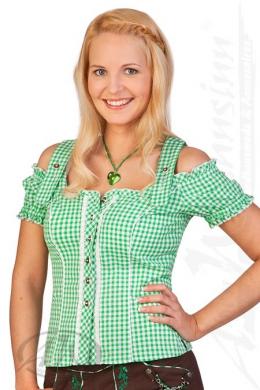 Spieth & Wensky Trachtenbluse - PILLA, Grasgrün, 52