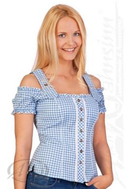 Spieth & Wensky Trachtenbluse - PILLA, Hellblau, 46
