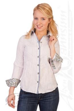 Spieth & Wensky Trachtenbluse - PIRNA, Blau, 34