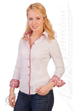 Spieth & Wensky Trachtenbluse - PIRNA, Rot, 36