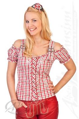 Spieth & Wensky Trachtenbluse - PLOCHINGEN, Rot, 36