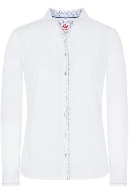 Spieth & Wensky Trachtenbluse - POLARLICHT, Weiß/Blau, 38