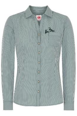 Spieth & Wensky Trachtenbluse - PÜNKTCHEN, Grün, 36