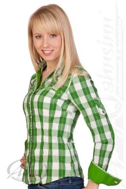 Spieth & Wensky Trachtenbluse - RADE, Grasgrün, 54
