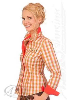 Spieth & Wensky Trachtenbluse - RIEGSEE, Lachs, 36