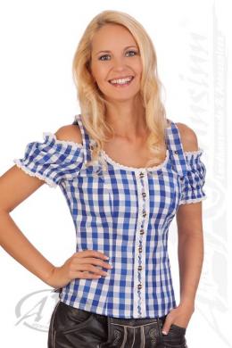 Spieth & Wensky Trachtenbluse - SIERRA, Blau, 36