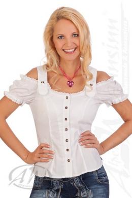 Spieth & Wensky Trachtenbluse - SIERRA, Weiß, 48