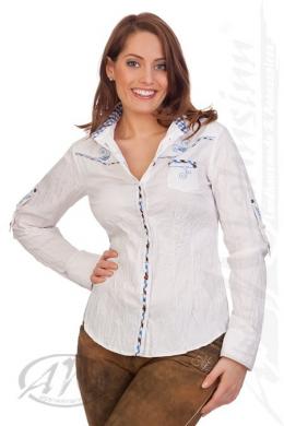 Spieth & Wensky Trachtenbluse - TRIEST, Blau, 34