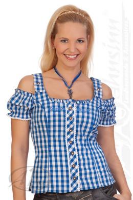 Spieth & Wensky Trachtenbluse - WEDA, Blau, 38