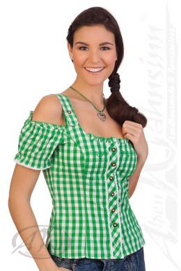 Spieth & Wensky Trachtenbluse - WEDA, Grün, 54