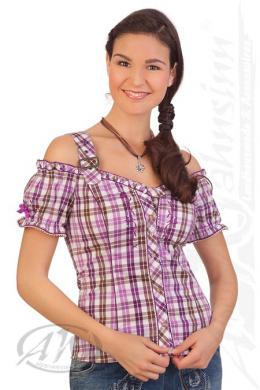 Spieth & Wensky Trachtenbluse - WESPE, Beere, 34