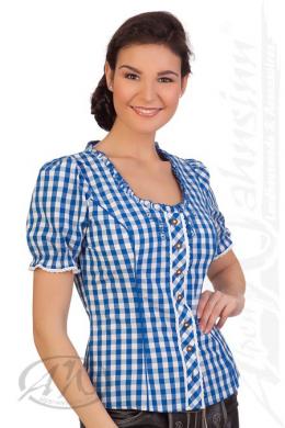 Spieth & Wensky Trachtenbluse - WINKA, Blau, 54