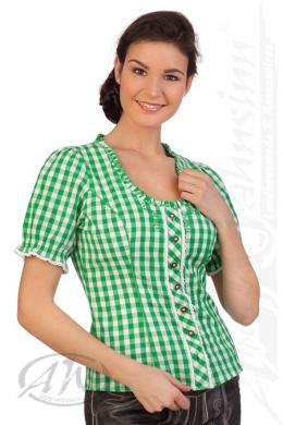 Spieth & Wensky Trachtenbluse - WINKA, Grün, 38