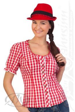 Spieth & Wensky Trachtenbluse - WINKA, Rot, 44