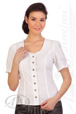 Spieth & Wensky Trachtenbluse - WINKA, Weiß, 52