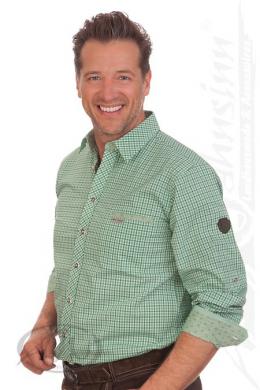 Spieth & Wensky Trachtenhemd - ALBERICH, Grün, 47/48 (XXXL)