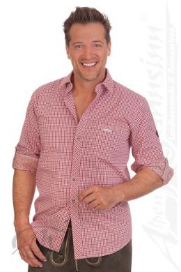 Spieth & Wensky Trachtenhemd - ALBERICH, Rot, 37/38 (S)