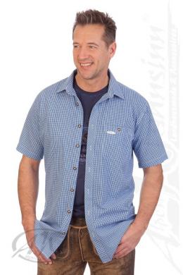 Spieth & Wensky Trachtenhemd - ATHEN, Blau, 37/38 (S)