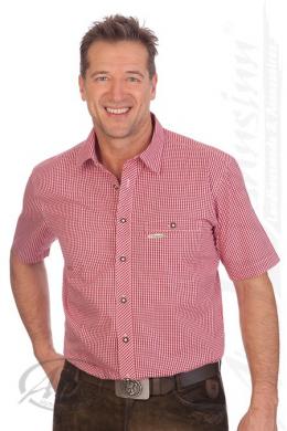 Spieth & Wensky Trachtenhemd - ATHEN, Rot, 47/48 (XXXL)