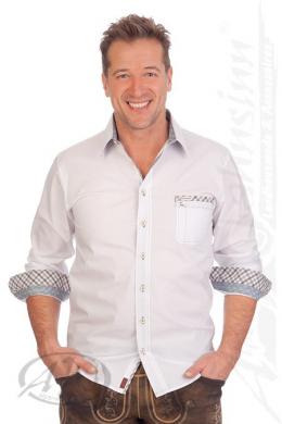 Spieth & Wensky Trachtenhemd - BERT, Grau, 35/36 (XS)