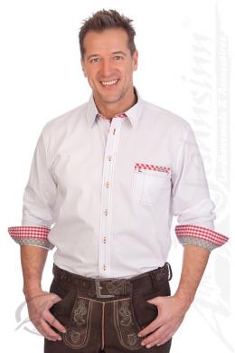 Spieth & Wensky Trachtenhemd - BERT, Rot, 47/48 (XXXL)