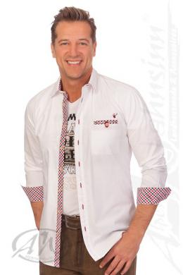 Spieth & Wensky Trachtenhemd - DOVER, Rot, 43/44 (XL)