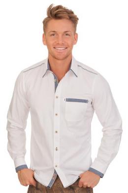 Spieth & Wensky Trachtenhemd - ELWIN, Blau, 39/40 (M)