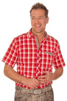 Spieth & Wensky Trachtenhemd - FREDDY, Rot, 47/48 (XXXL)