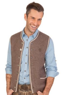 Spieth & Wensky Trachtenhemd - GRASDORF, Blau, 49/50 (4XL)