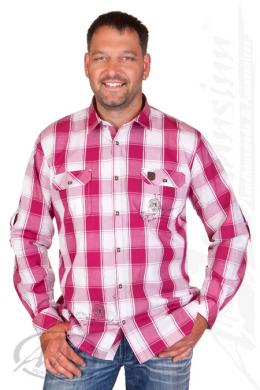 Spieth & Wensky Trachtenhemd - H128, Fuchsia, XXL