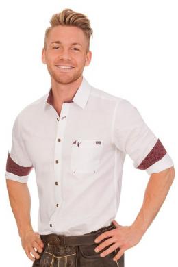 Spieth & Wensky Trachtenhemd - HALSBACH, Beere, 49/50 (4XL)