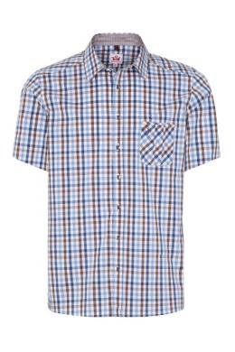 Spieth & Wensky Trachtenhemd - KRAKAU, Blau, 45/46 (XXL)