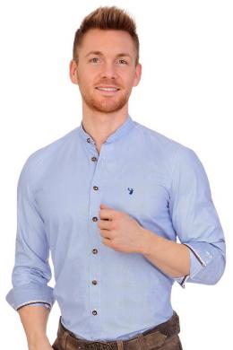 Spieth & Wensky Trachtenhemd - NEO, Blau, 35/36 (XS)