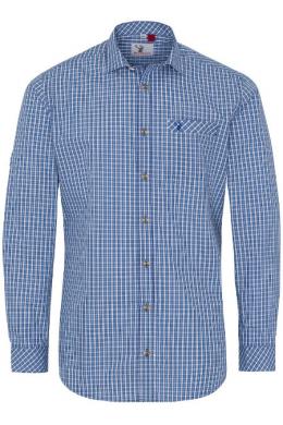 Spieth & Wensky Trachtenhemd - NEPTUN LA, Blau, 37/38 (S)