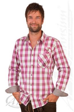Spieth & Wensky Trachtenhemd - NEVADA, Cyclam, 45/46 (XXL)