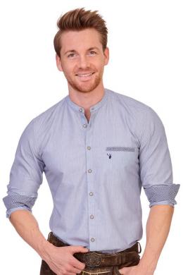 Spieth & Wensky Trachtenhemd - PEPITO, Blau, 43/44 (XL)