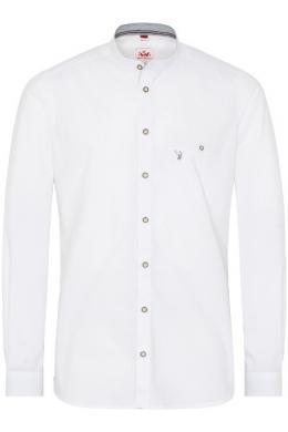 Spieth & Wensky Trachtenhemd - PHILON, Weiß/Grün, 45/46 (XXL)