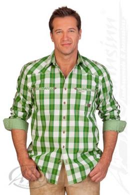 Spieth & Wensky Trachtenhemd - RASTATT, Grasgrün, 43/44 (XL)